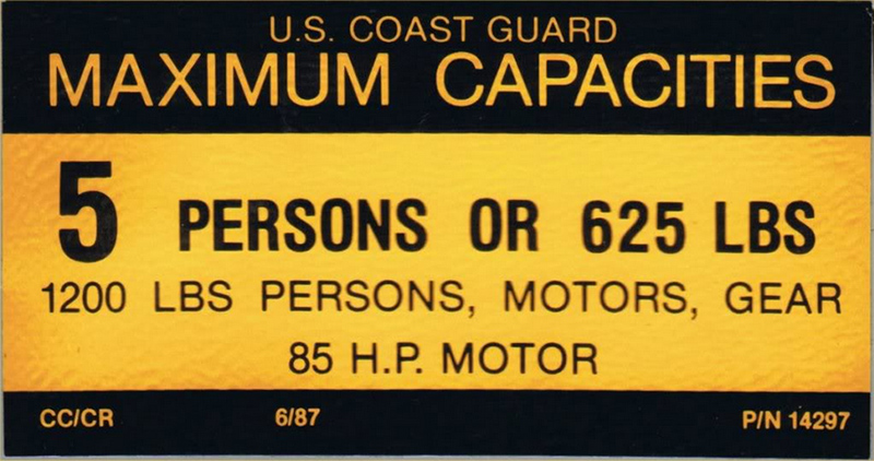 capacity sticker